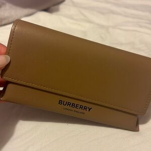 Burberry leather glasses case